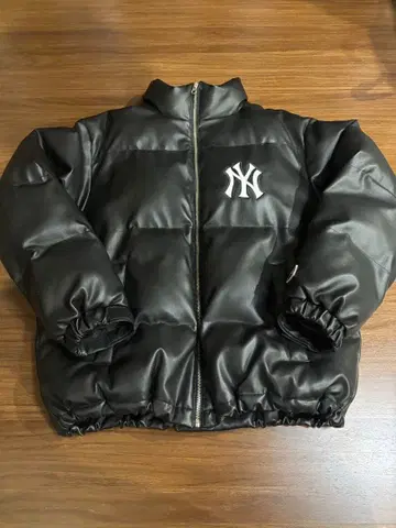 PUBLUX 뉴욕 양키스 가죽 다운 자켓 M 블랙