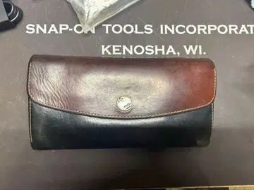 moto 모토 지갑 지갑 네이비 x 브라운