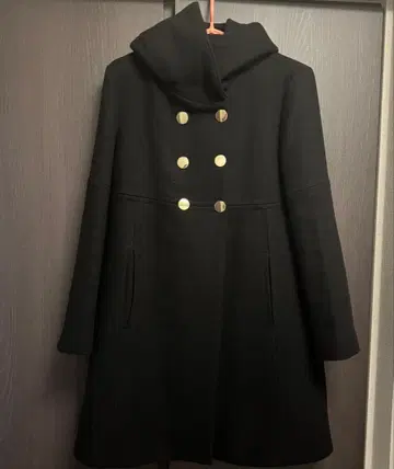 ZARA 깔끔한 더블 브레스트 롱 코트 S 블랙 새상품급 클리닝 완료