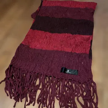 ANREALAGE 멀티플 니트 스톨 보르도 일본제