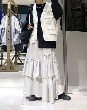 niko and - 코튼 캉캉 스커트