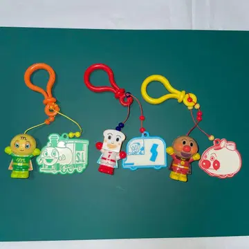 [새상품급] 호빵맨 캐릭터 키링 3개 세트