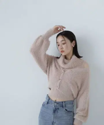 [ 새상품급 ] 내추럴 뷰티 베이직*오프 터틀 니트 앙상블