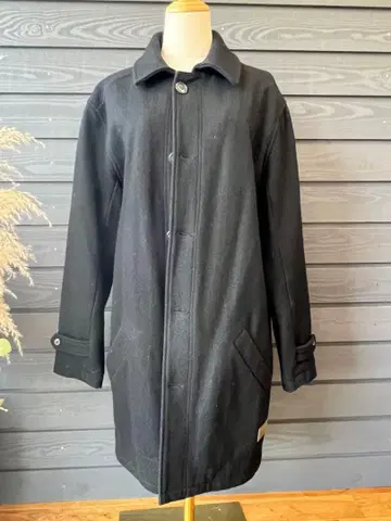 afends 울 남성용 코트 블랙