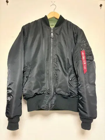 알파인더스트리 MA-1 플라이트 자켓 리버서블 블랙