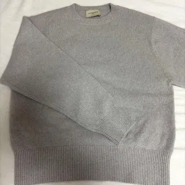 폭스 울 라메 크루넥 니트