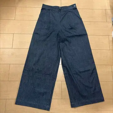 매킨토시 철학 턱 와이드 데님 팬츠 36 사이즈