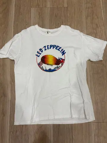 Led Zeppelin T셔츠 L 사이즈 화이트