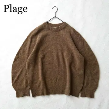 새상품급 플라주 plage 볼륨 슬리브 니트 모 100%