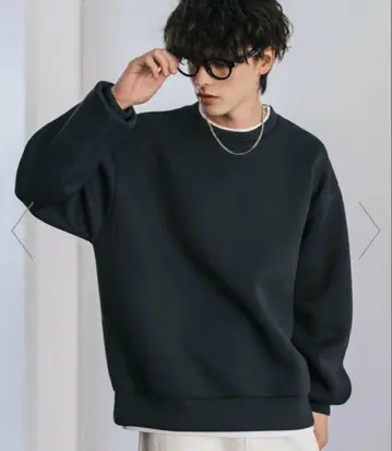 던지기 니트 페이크 레이어드 풀오버