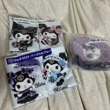 산리오 뽑기 쿠로미 3종 세트 멀티 크로스 파우치 미개봉 새상품