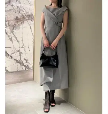 snidel 베스트 오프숄더 레이어드 원피스