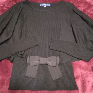 엠즈 그레이시 블랙 케이프 니트 38