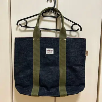 마츠노야 THREAD-LINE x fennica 빨간 귀 데님 토트백