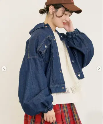 새상품 완판템 데님/스웨이드 모듬 자켓 네이비 사만사 모스모스