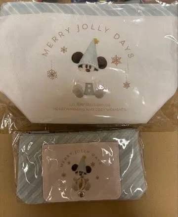 디즈니 리루린린 크리스마스 수베니어 런치 케이스 손수건 캐리