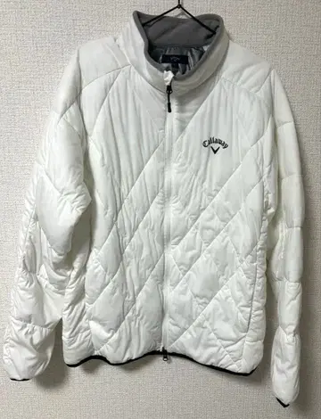 [미착용 새상품 하자 있음] Callaway 화이트 퀼팅 자켓 LL