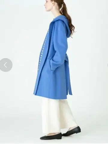 후디 코트 블루