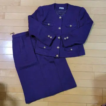 노카라 셋업 퍼플 쇼와 레트로