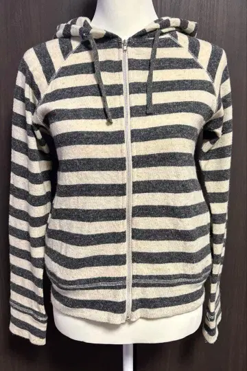 ICHI antiques 울 혼방 후드티 보더