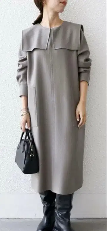 택 포함 새상품 SHIPS any : 삭소니 세일러 칼라 원피스