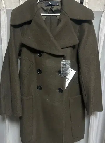 유니클로 J 콜라보 더블 페이스 피 코트 새상품