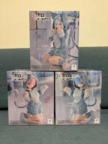 Re: 제로 Yumemirize 피규어 세트 렘 라무 에밀리아