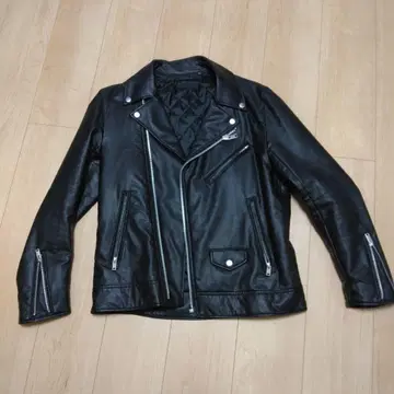 블랙 더블 라이더 자켓 M 사이즈