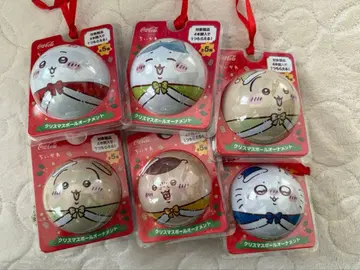 코카콜라 치이카와 (먼작귀) 오너먼트 5종 하치와레, 토끼, 모몽가 6개