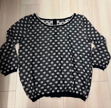 MAX&Co. 도트 무늬 니트 가디건