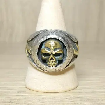 VANSON 반손 스컬 라이트닝 실버 925 반지 약 21호