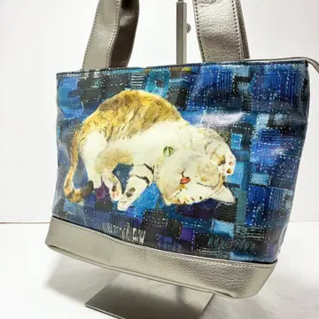 맨해트너즈 남색의 사랑 핸드백 실버