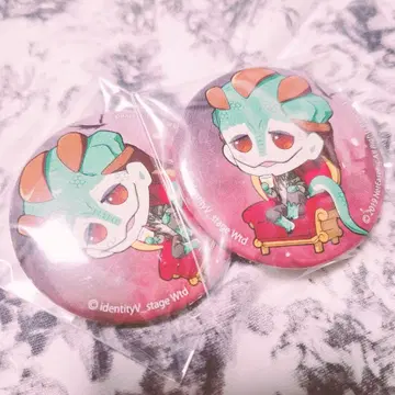 제5무대 미니 캐릭터 마도마뱀 캔뱃지 2개 세트