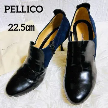 펠리코 스웨이드 가죽 부티 펌프스 22.5cm 상당 이탈리아제