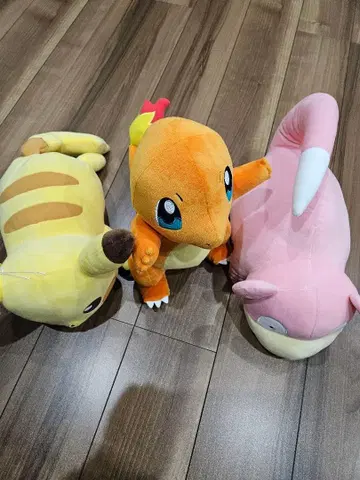포켓몬 봉제 인형 3체 세트 피카츄 이상해씨 꼬부기