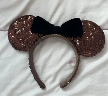 디즈니 스팽글 머리띠 브라운