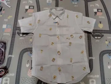 컨디션 최상 PAPAS 파파스 자수 패턴 반팔 셔츠