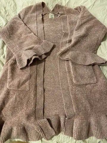 gelato pique 프릴 가디건 핑크