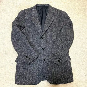 그레이 헤링본 테일러드 자켓