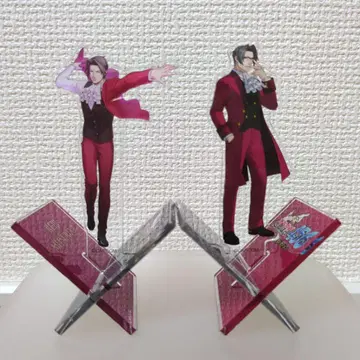 역전재판 역전검사 미츠루기 레이지 아크릴 스탠드 2개 세트