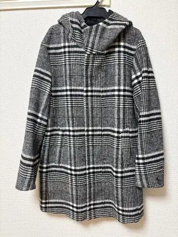 rhenium HIDEAWAYS 니콜 체크 코트 블랙 46