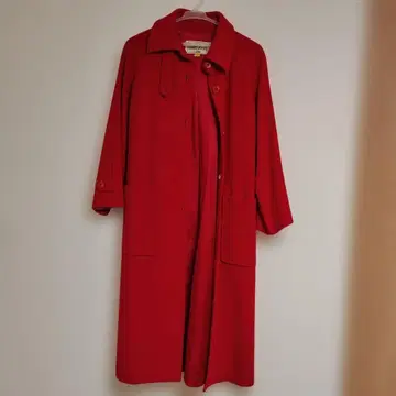 LOUIS JOONE 롱 코트 레드