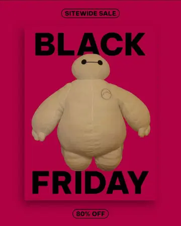 정말 귀여운! 베이맥스 봉제 인형 빅 화이트 컬러