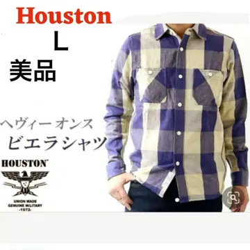 [새상품급] HOUSTON 휴스턴 셔츠 블록 체크 옴브레 체크