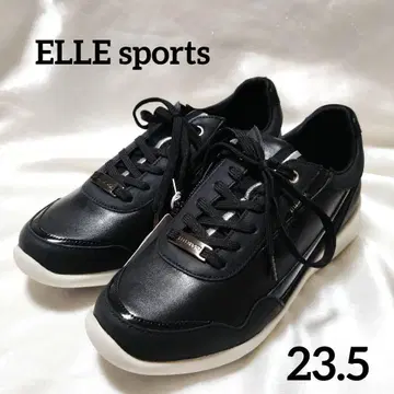 새상품 택 포함 ELLE sports 블랙 스니커즈 사이드 지퍼 블랙