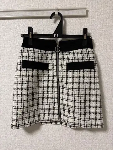 [ 새상품급 ] REDYAZEL 트위드 패턴 미니 스커트