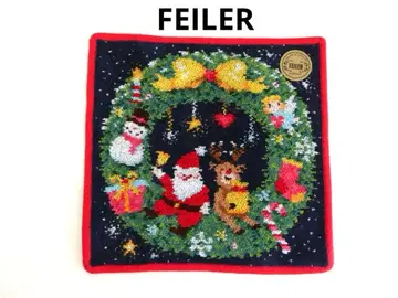 [페이] 조이풀 리스 손수건 산타 리스 크리스마스