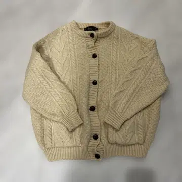 Bracken 케이블 니트 가디건 XL 아이보리