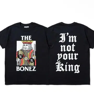 L 사이즈 / The BONEZ / KING Tee / 블랙