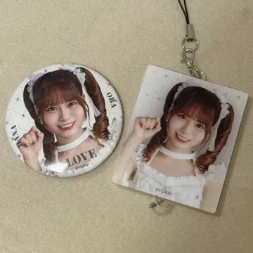 =LOVE 이코러브 오바 하나나 미니 복권 시크릿 캔 배지